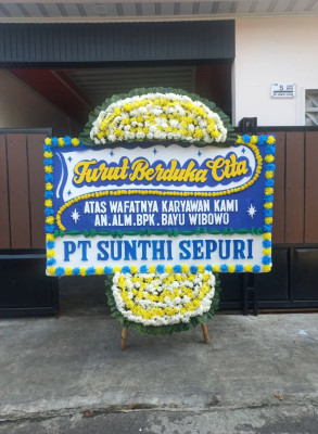 Papan Bunga Duka di Cikurubuk